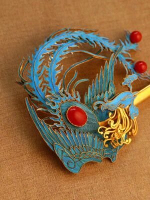 Phoenix Joyful Dance brooch