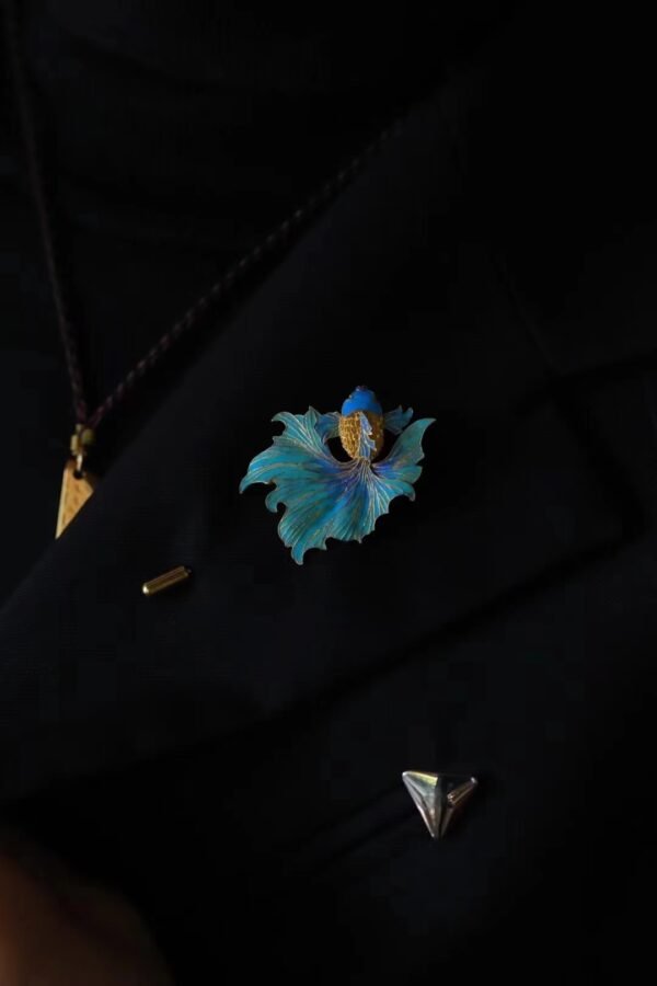 Goldfish brooch