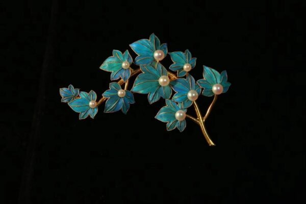 Harvest Fruit Tree Pearl brooch